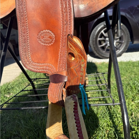 Leather Saddle Flag Holder - Picture 2 of 3